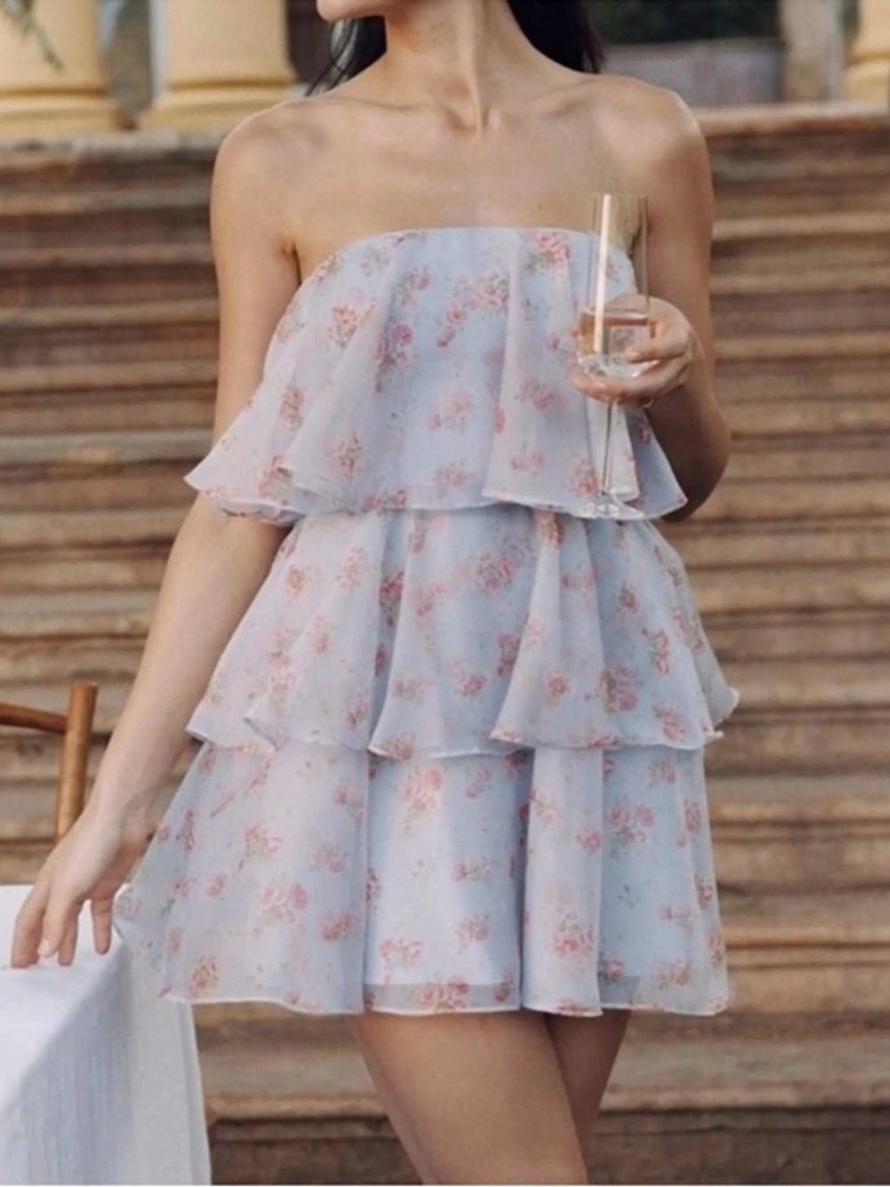 NWOT Abercrombie Floral Ruffle Dress